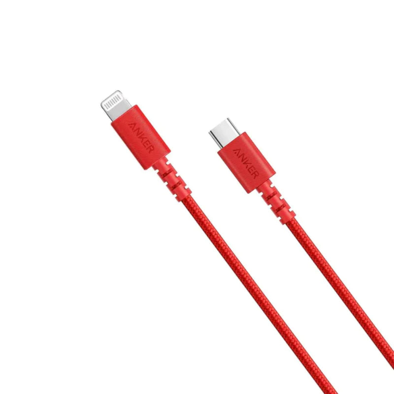 Anker powerline select+ lightning-fast charging USB-C to lightning cable - red
