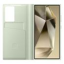 غطاء محفظة ذكي لهاتف Samsung Galaxy S24 Ultra - أخضر فاتح 