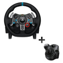 عجلة قيادة سباق Logitech G29 Driving Force PS4 PS3 منفذ USB يعمل بنظام Windows مع مجموعة ناقل الحركة Logitech G Gaming Driving Force - أسود 