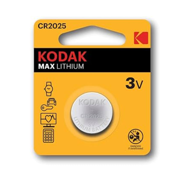 Kodak Max CR2025 Lithium Button Cell Battery - 1 Pc