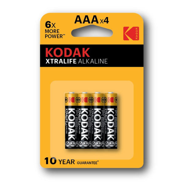 KODAK XTRALIFE Alkaline battery 6x More Power AAAx4