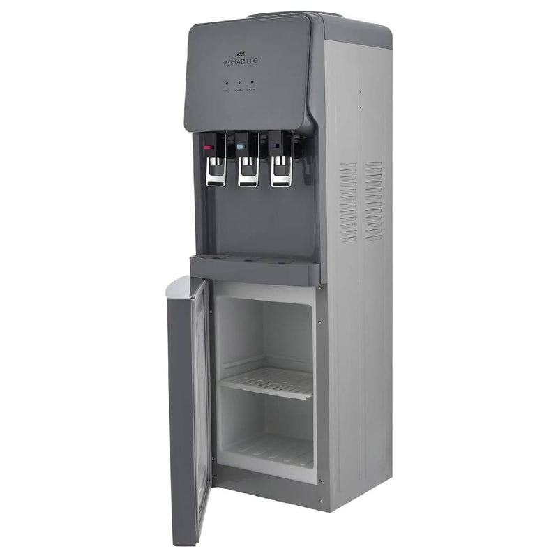 Armadillo Water Dispenser With Refrigerator, 3 Taps, 16 litre - Grey