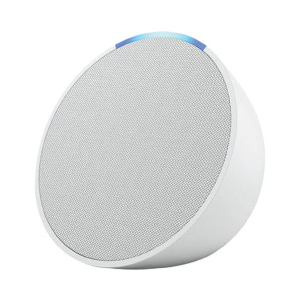 Amazon Echo Pop (1st Gen, 2023 Release) Full sound Compact Smart Speaker with Alexa -  Glacier White