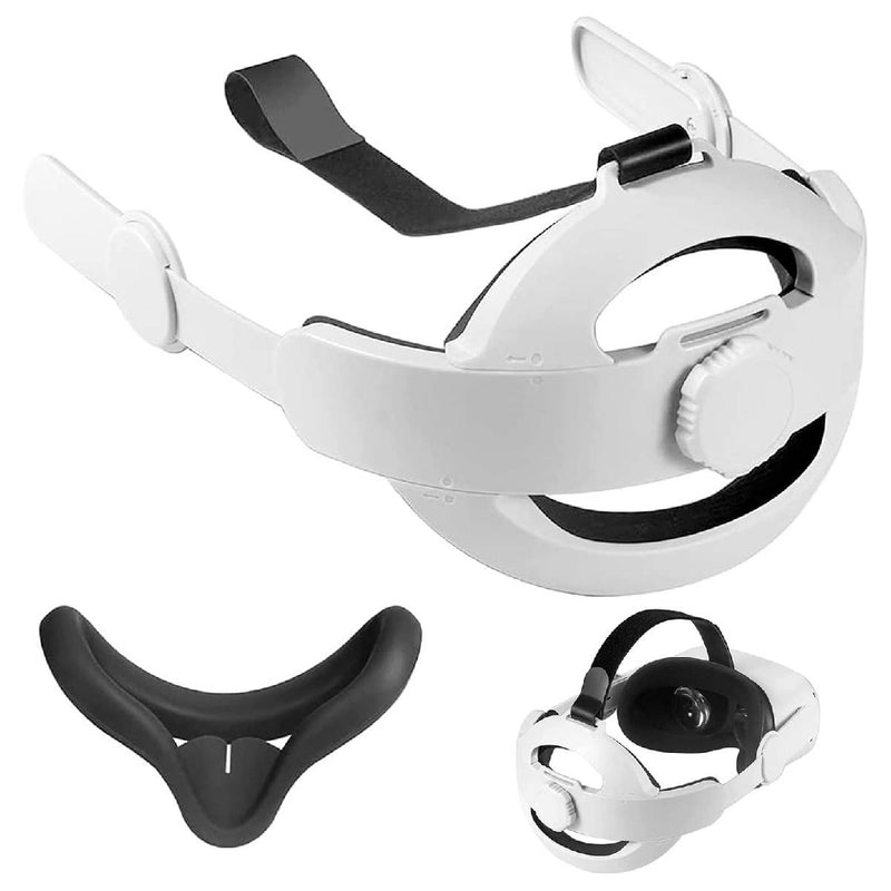 Adjustable Head Strap Accessories For Oculus Quest 3, GSV-005 - White