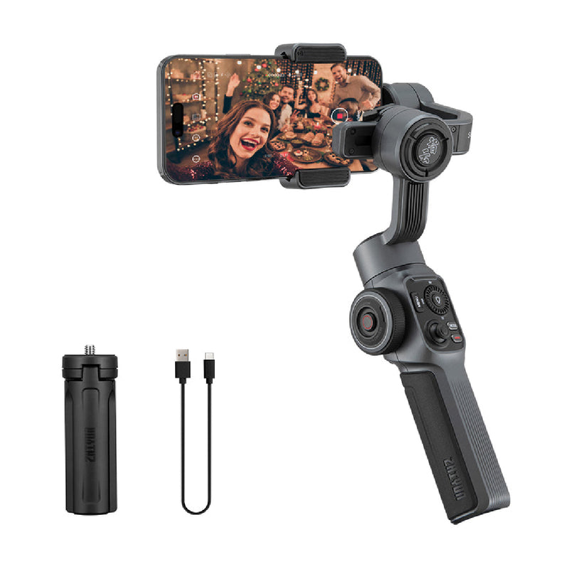 Zhiyun SMOOTH 5 Professional Gimbal Stabilizer for iPhone & Android With Smart Tracking Gesture Control & Zoom - Black