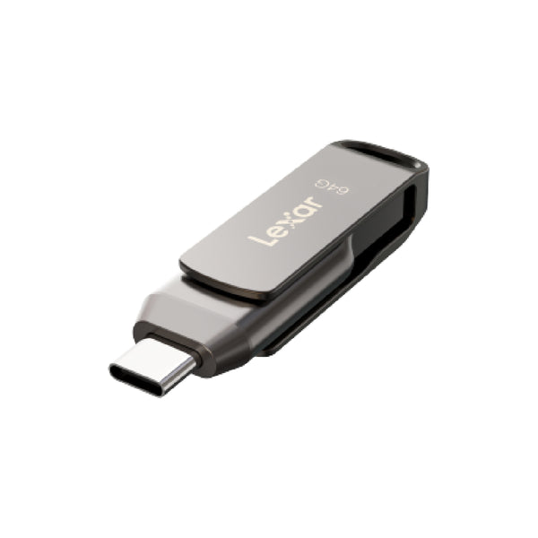 Lexar Jump Drive D400 USB Data Storage 64GB, USB Type-C 130MB/s