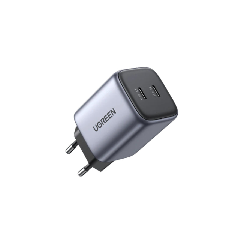 Ugreen Nexode Dual USB-C PD Gan Fast Charger 45w, CD294 - Black