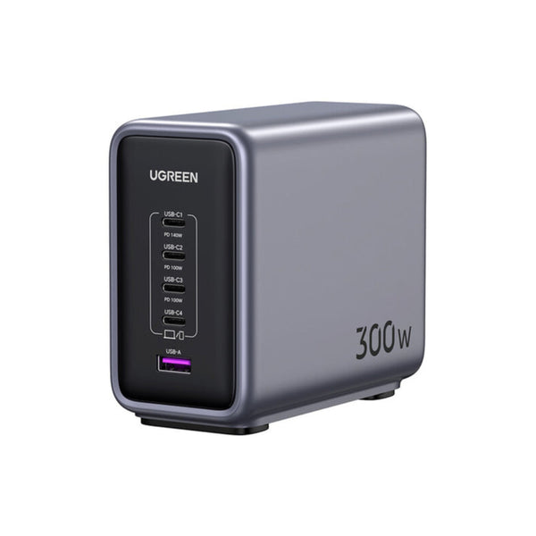 Ugreen Nexode 5-Port Gan Desktop Fast Charger 300W, CD333 - Black
