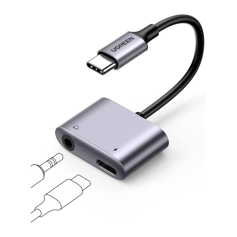 Ugreen Audio Adapter With PD USB-C to 3.5m, 60164 - Silver