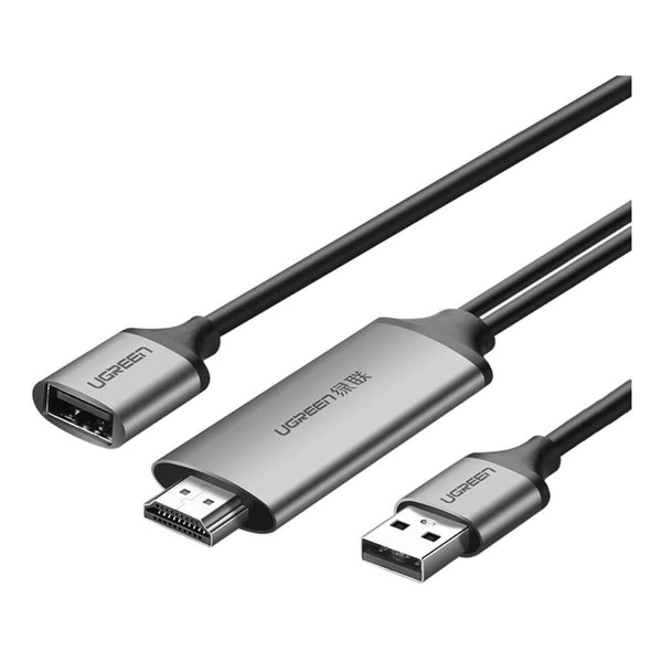 Ugreen HDMI USB to HDMI Digital AV Cable, 50291 - Sliver
