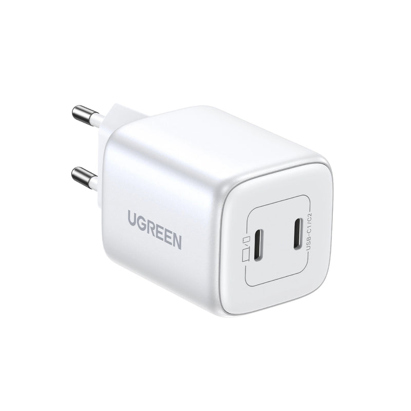 Ugreen Nexode 45w Dual USB-C PD Gan Fast Charger, CD294 - White