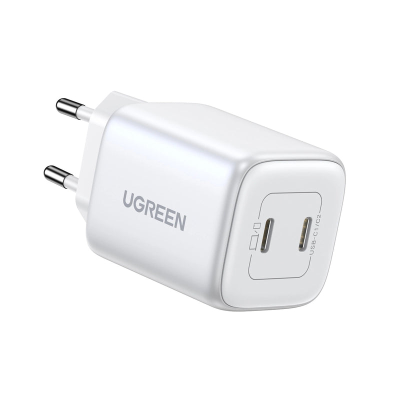 Ugreen Nexode 45w Dual USB-C PD Gan Fast Charger, CD294 - White