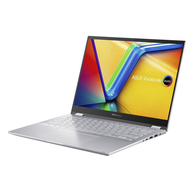 Asus Vivobook S 14 Flip Laptop, AMD Ryzen 5 7530U, 14 Inch, 512GB SSD, 8GB RAM - Cool Silver