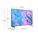 Samsung 58 Inch 4K UHD Smart LED TV with Built-in Receiver and Remote Control - Black