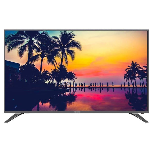 Tornado 43 inch LED TV, FHD resolution With 2 HDMI and 2 USB Inputs with Built-in Receiver and Remote Control - Black