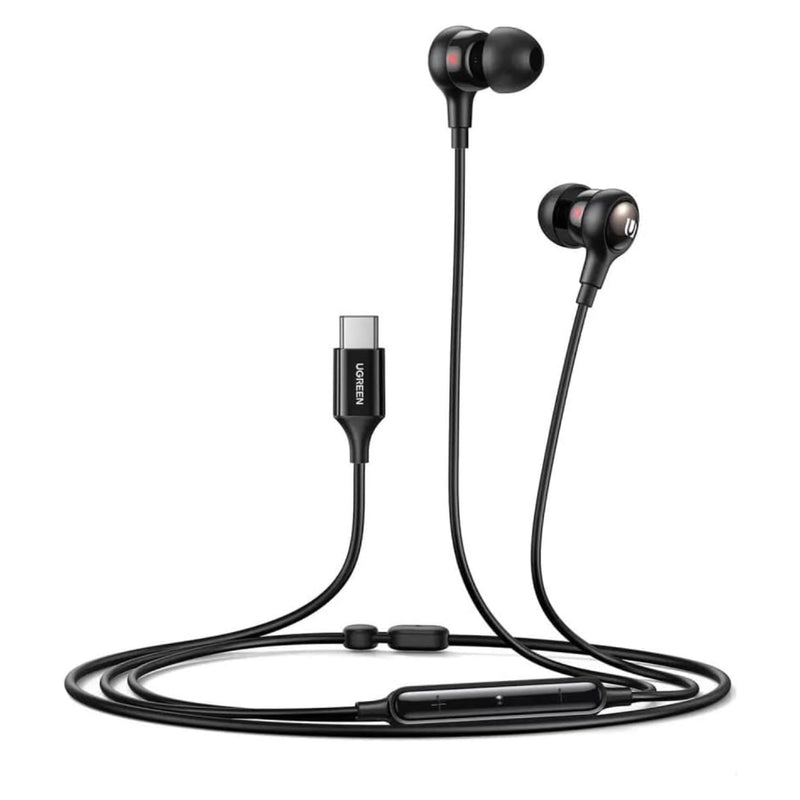 Ugreen in- Ear Earphones With Type-C Connector - Black