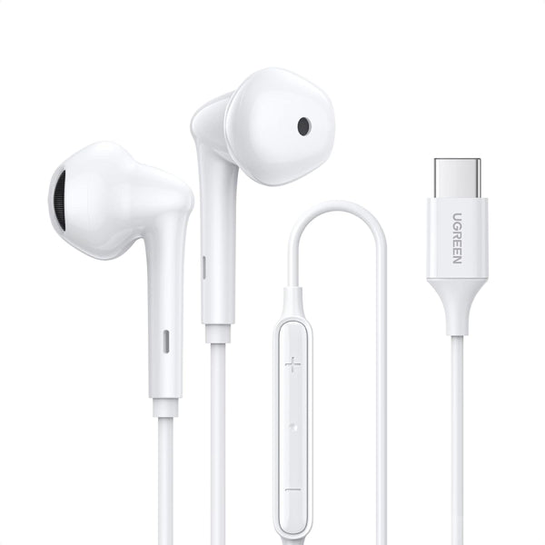 Ugreen Wired Earphones With Type-C Connector - White