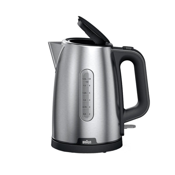 Braun PurShine Water kettle, 2200 Watts, 1.7L Capacity - Black\Silver
