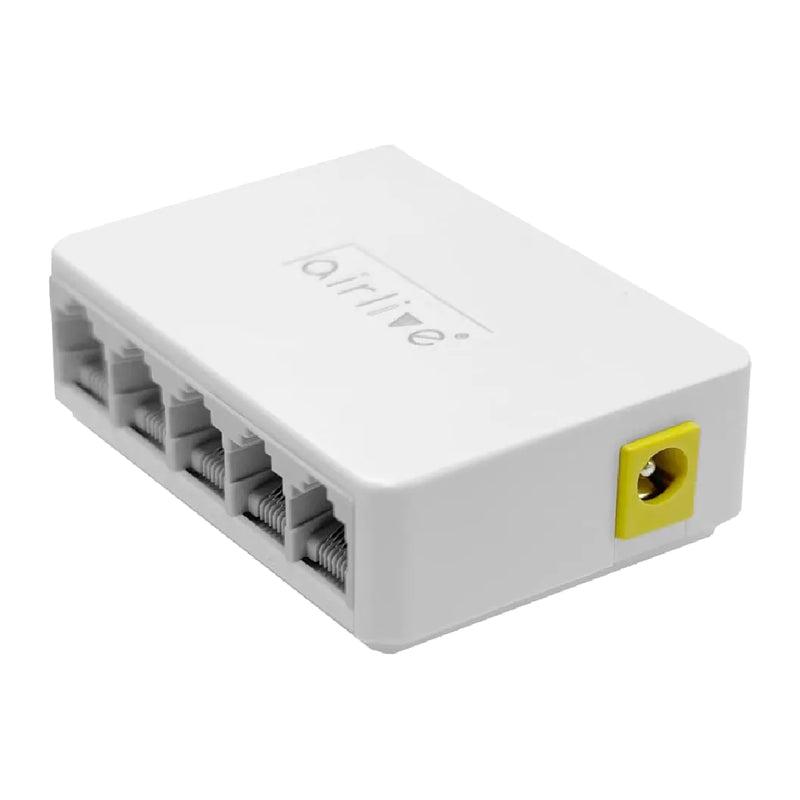 AirLive Desktop Switch 5 Ports 10/100/1000 Mbps - White