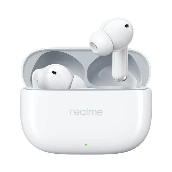 Realme Buds T300 Wireless Earphone 40 Hours Battery Life, Active Noise Cancelling, Bluetooth 5.3 Headphone - White