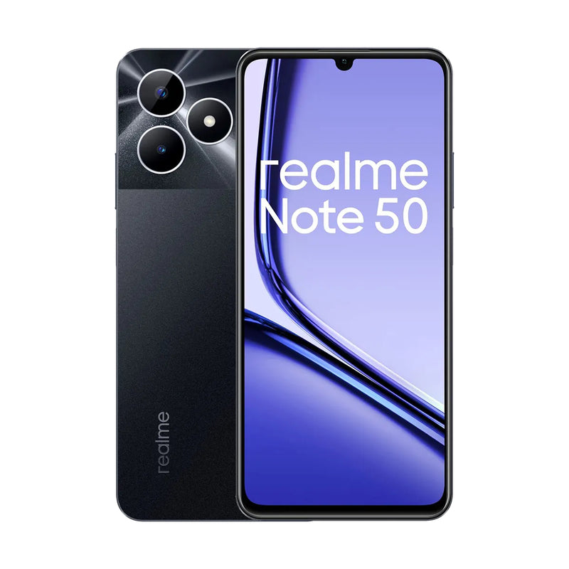 Realme Note50 4G, Dual SIM, 3GB RAM, 64GB, 5000 mAh - Midnight Black