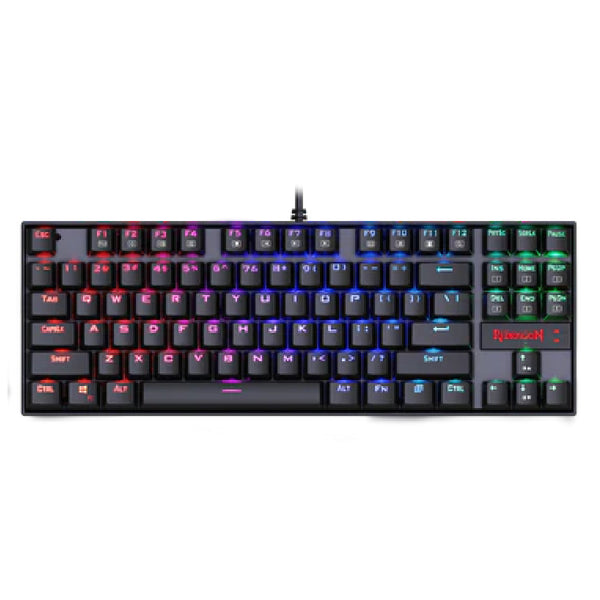 Redragon K552 KUMARA 87 Key LED RGB Backlit Mechanical Computer illuminated Keyboard- Black