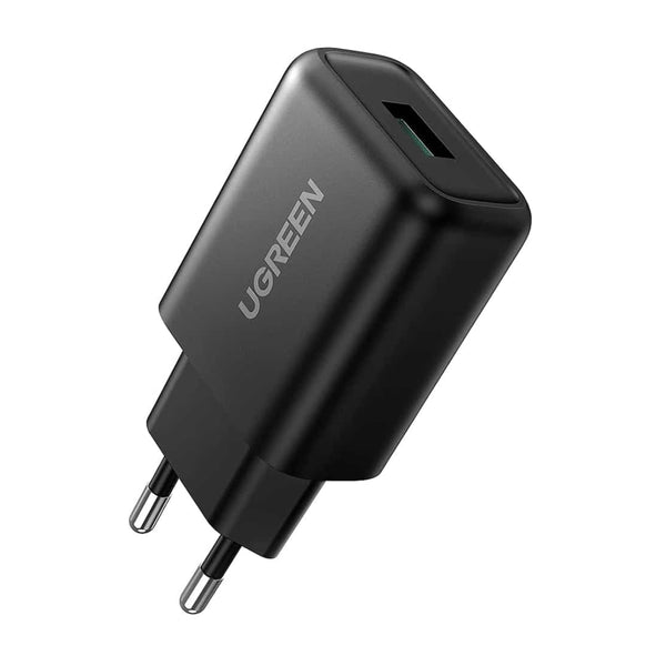 Ugreen Fast Charger 18W QC3.0 USB, CD122 - Black