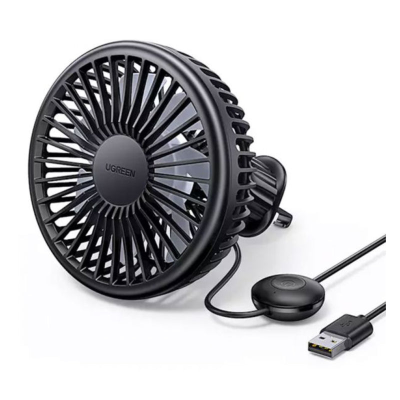 Ugreen Air Vent Car 10421 USB Electric Fan – Black