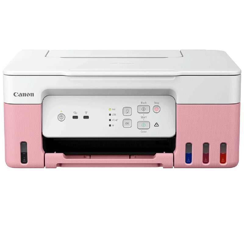 Canon Pixma G3430 Printer 3-In-1 Inkjet Wireless - Pink + Canon Photo Paper Plus Glossy II PP-201 Gift🎁