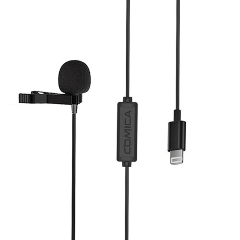 Comica Trs Lavalier Microphone With Lightning InterFace 6.0m - Black