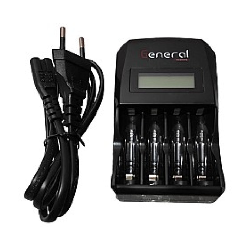 General Battery Smart Charger- AA/AAA, C9012WL - Black