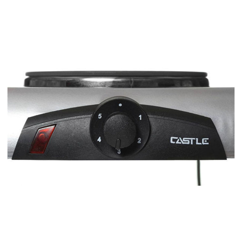 Castle Electric Cooker, 1000w, EC1020 - Silver