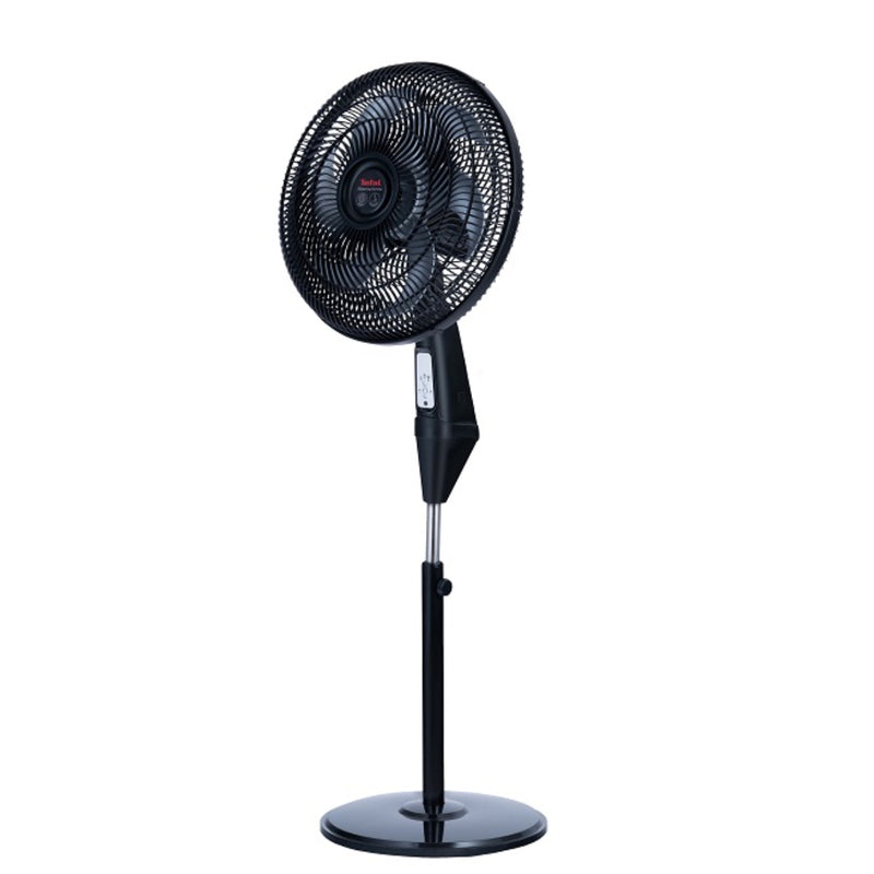 Tefal Silence Force Stand Fan with Remote Control, 16 Inch, 3 Speeds, VG4130EE - Black