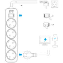 أنكر شريط الطاقة (4 في 1)، A9143L21 - أبيض