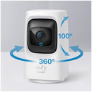 كاميرا مراقبة صغيرة كاميرا يوفي الداخلية الصغيرة 2K، كاميرا مراقبة صغيرة بزاوية 360 درجة - T8414G21 - أبيض