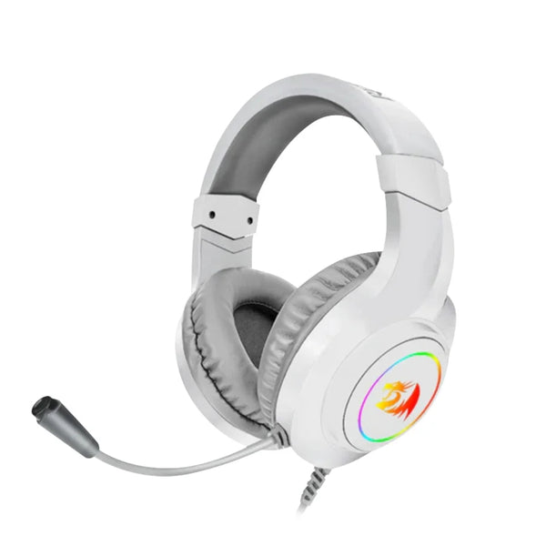 Redragon Hylas H260W RGB Gaming Headset with Microphone, Wired, Compatible with PS4, PS5, PC and Laptops - White