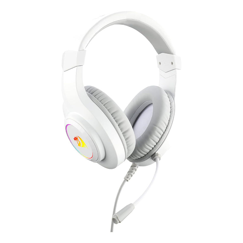 Redragon Hylas H260W RGB Gaming Headset with Microphone, Wired, Compatible with PS4, PS5, PC and Laptops - White