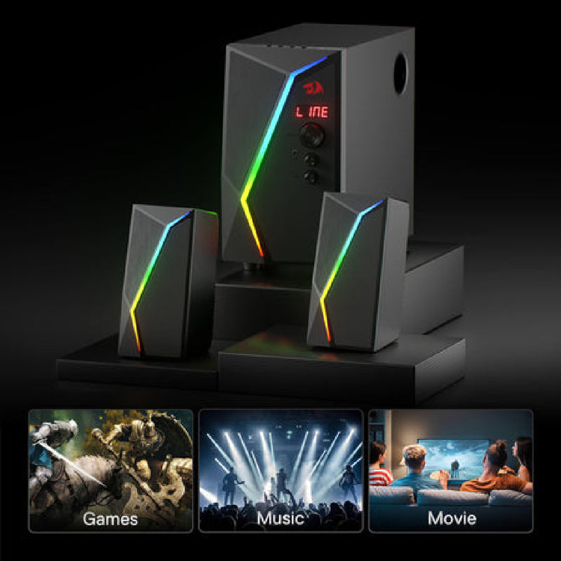 RedRagon Anvil GS520 Pro 2.1 Channel Gaming Speaker - Black