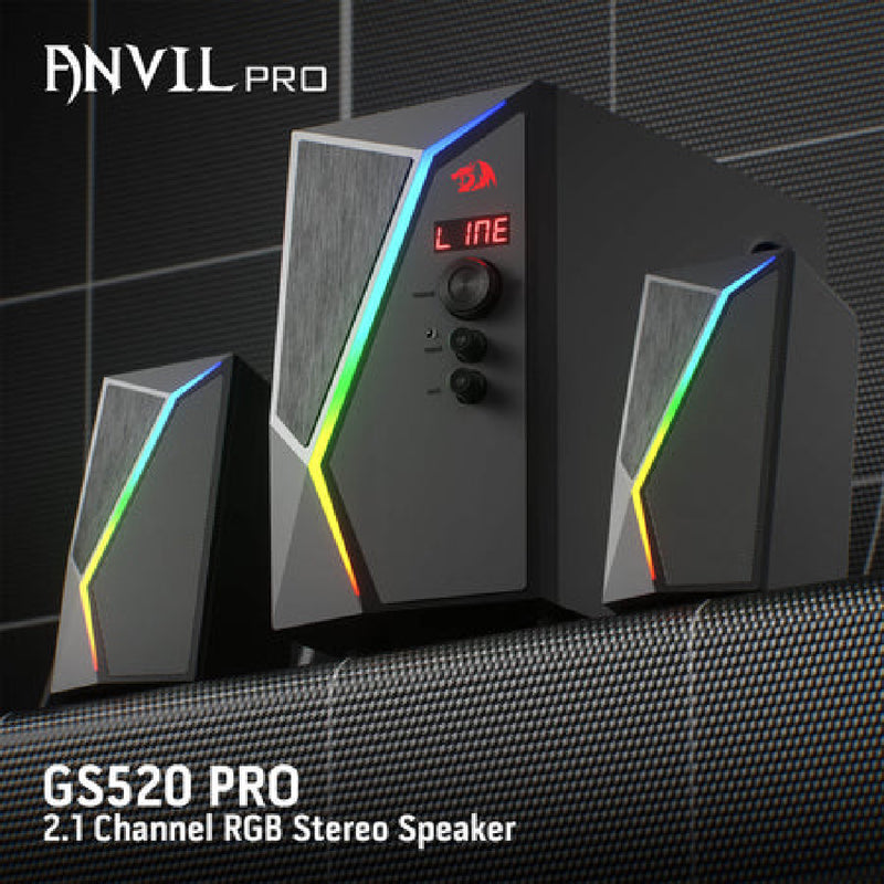 RedRagon Anvil GS520 Pro 2.1 Channel Gaming Speaker - Black