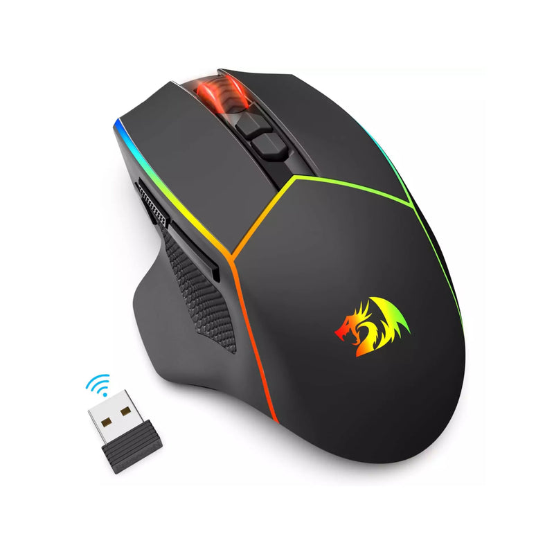 Redragon AXE PRO M814RGB 3 modes connections gaming mouse - Black