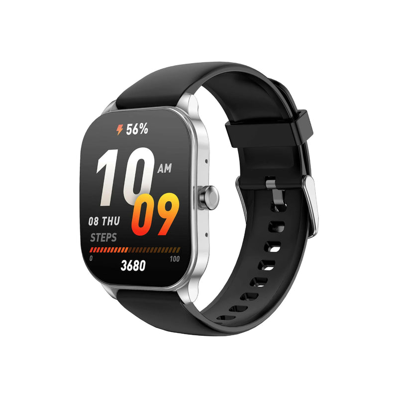 Amazfit Smart watch POP 3S, AMOLED, 12-day Battery Life, Bluetooth Calls - Silver