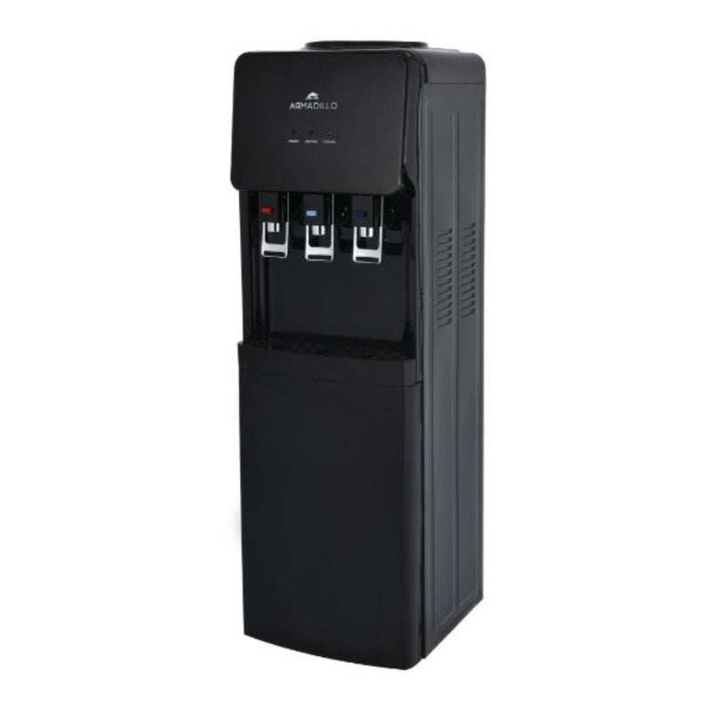 Armadillo water dispenser 3-tap With energy saving container - Black