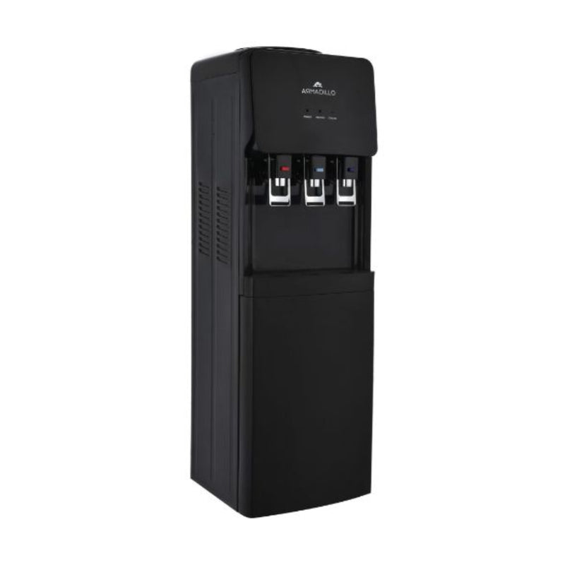 Armadillo water dispenser 3-tap With energy saving container - Black