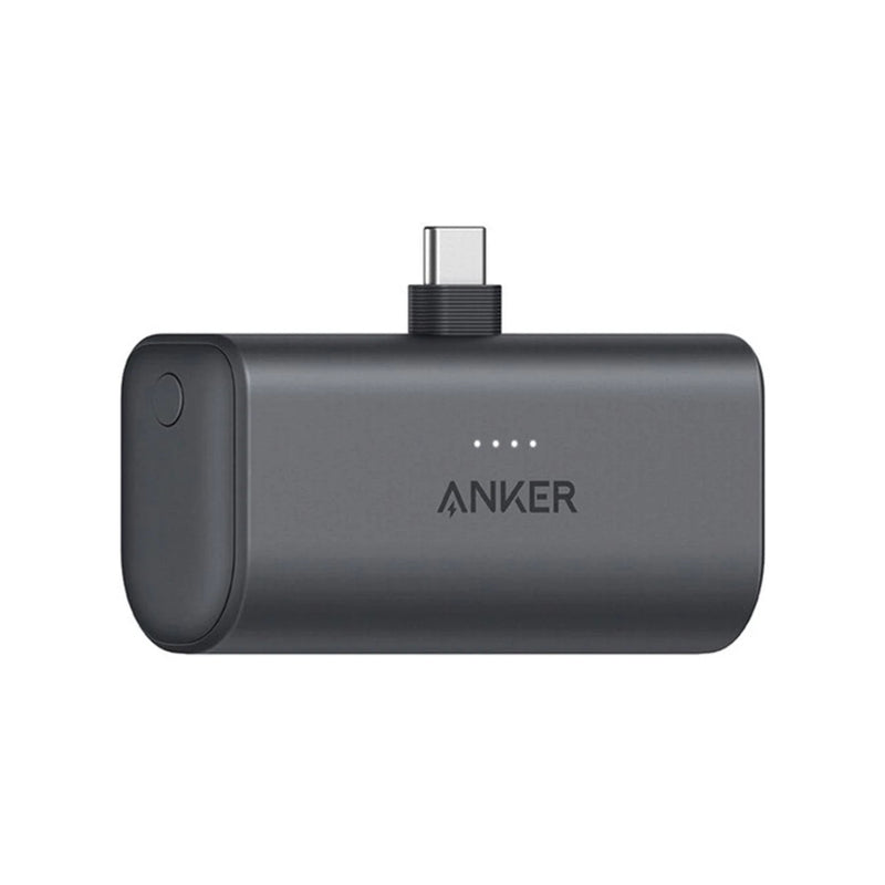 Anker Nano Power Bank with (22.5W Built-in USB-C Connector) 5000mAh  - A1653H11 -  Black