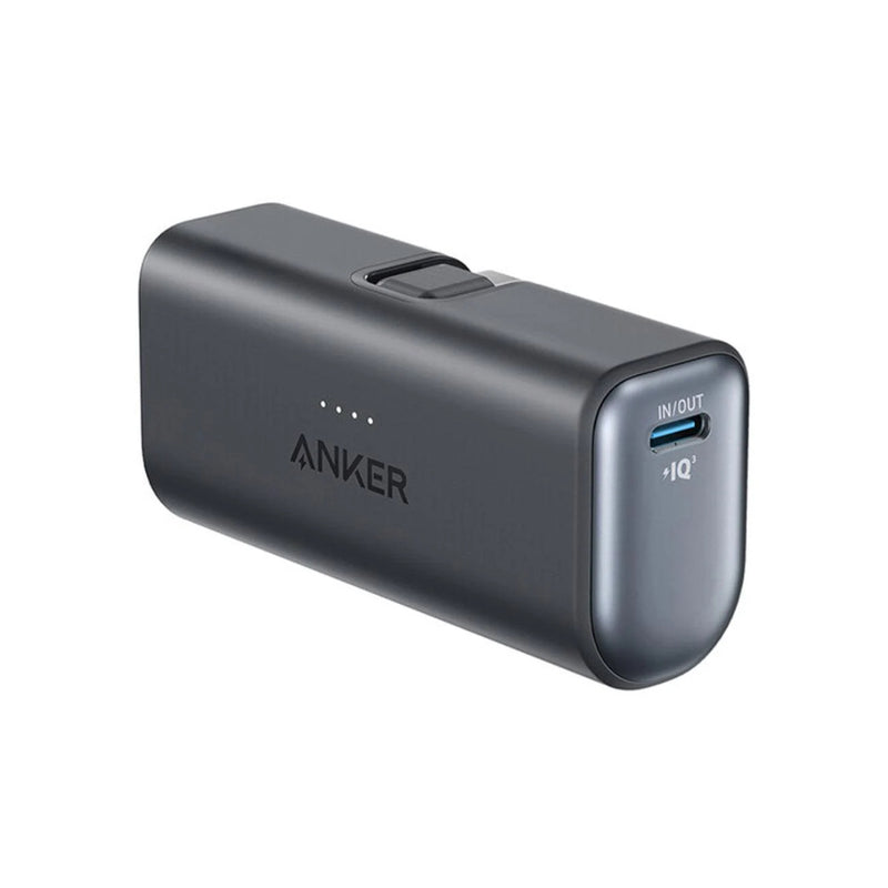 Anker Nano Power Bank with (22.5W Built-in USB-C Connector) 5000mAh  - A1653H11 -  Black