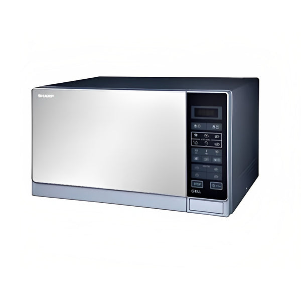 Sharp Digital Microwave With Grill, 25 Liters, 900 Watt, R-75MT(S) - Silver