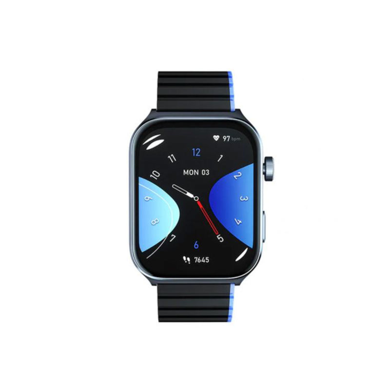 Kieslect KS2 Calling, 2.01 Inch, Amoled, 3ATM Smart Watch (Double Strap Protector) -Midnight Blue