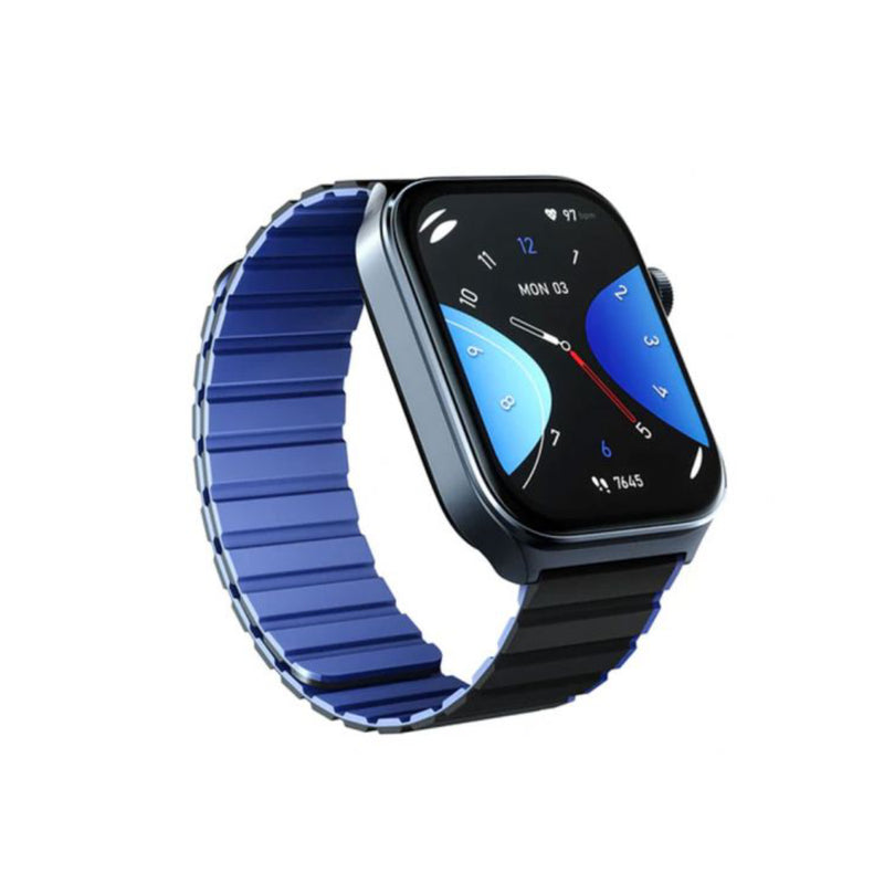 Kieslect KS2 Calling, 2.01 Inch, Amoled, 3ATM Smart Watch (Double Strap Protector) -Midnight Blue