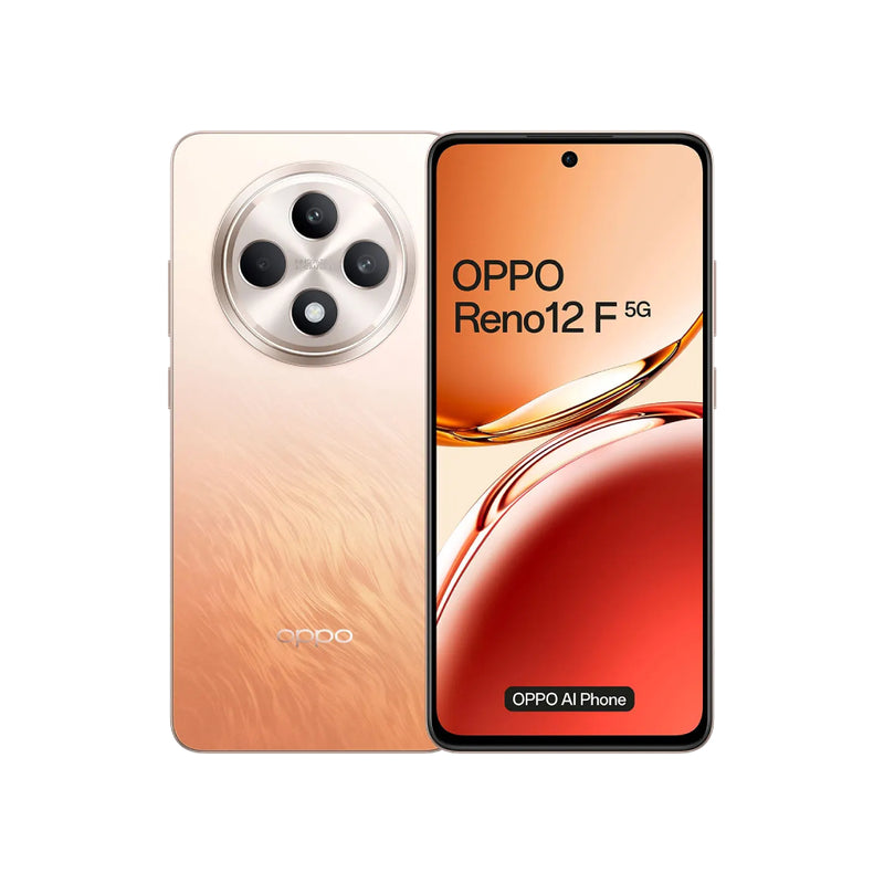 Oppo 12F Dual Sim Mobile, 512GB Memory, 12GB RAM, 5G - Amber Orange