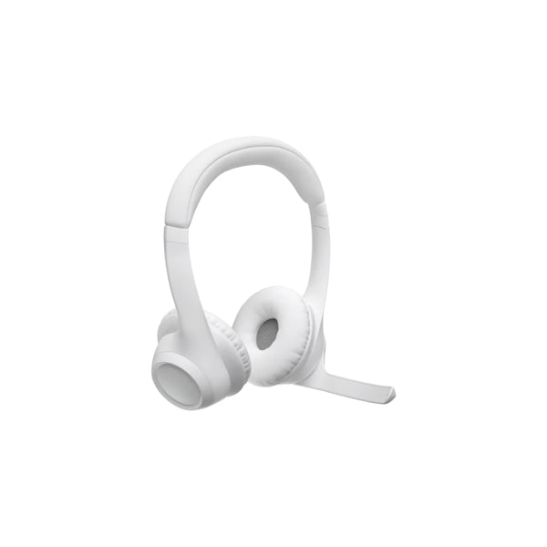 Logitech Zone 300 Wireless Bluetooth Headset With Noise-Cancelling Microphone - 981-001417 - White